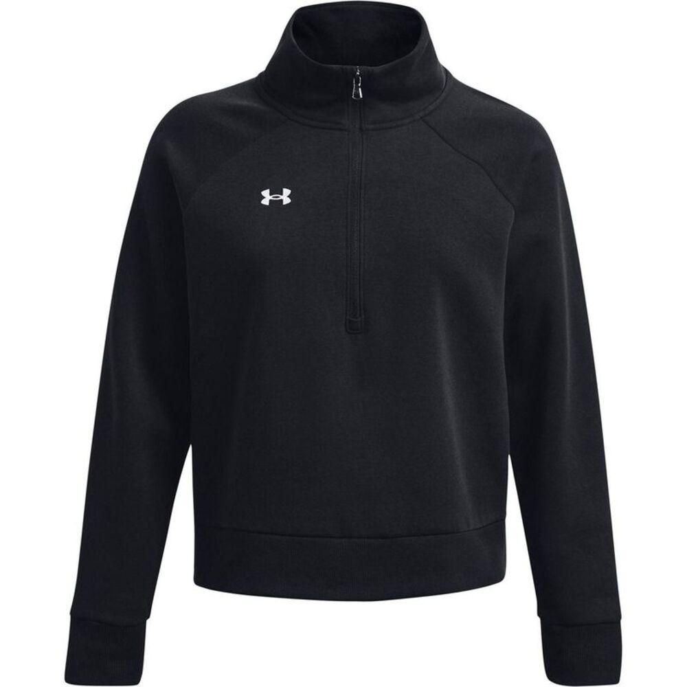 Under Armour Womens/Ladies Rival Half Zip Sweatshirt / Black